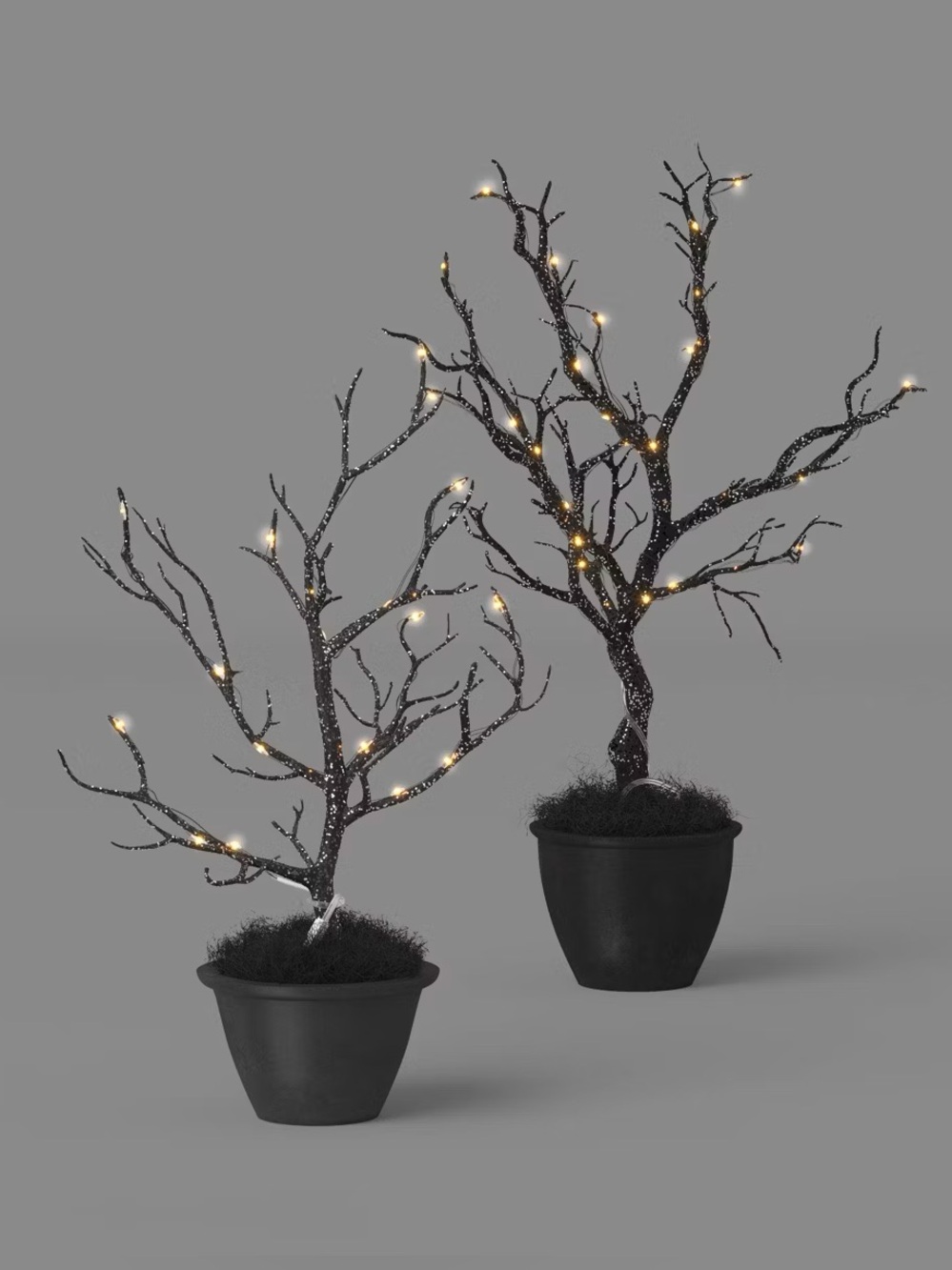 Tall & Short Lit Halloween Tree Set - Threshold